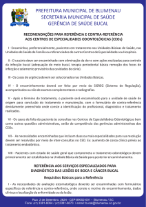 referência ao tratamento odontológico nos