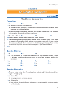 Gabaritos dos capítulos 14, 15, 16 e 17.