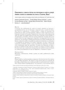 Conhecimentos e condutas práticas dos profissionais de saúde da