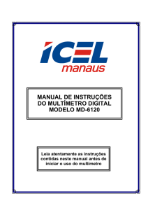 manual de instruções do multímetro digital modelo md-6120