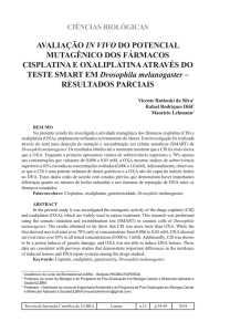 AVALIAÇÃO IN VIVO DO POTENCIAL MUTAGÊNICO DOS