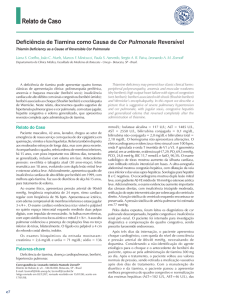 Deficiência de Tiamina como Causa de Cor Pulmonale Reversível