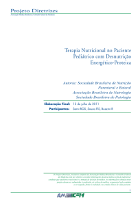 Terapia Nutricional no Paciente Pediátrico com