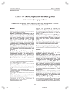 Análise dos fatores prognósticos do câncer gástrico