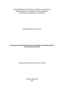 Análise de desempenho de um radar meteorológico com