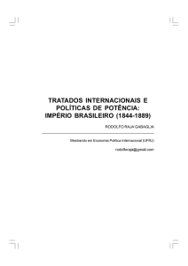 tratados internacionais e políticas de potência
