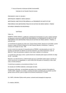 1ª Vara da Fazenda e Autarquias de Belo Horizonte/MG Gabinete