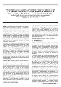 primeiros passos na implantação de projetos de robótica