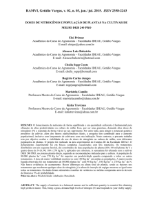 DOSES DE NITROGÊNIO E POPULAÇÃO DE