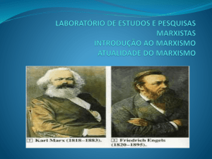 Atualidade do Marxismo - LeMarx-UFBA