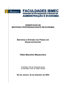 Rio de Janeiro, 22 de setembro de 2005 FACULDADES IBMEC