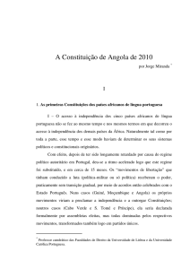 A Constituição de Angola