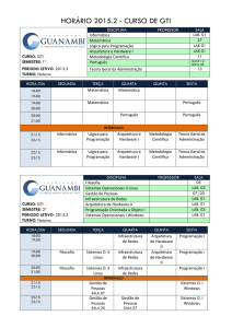 horário 2015.2 - curso de gti