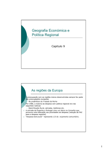 Geografia Económica e Política Regional