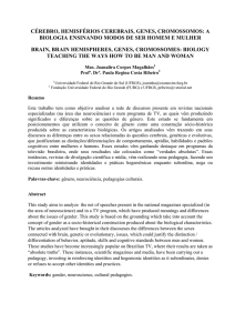 a biologia ensinando modos de ser homem e mulher