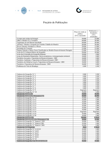 Preçário de Publicações