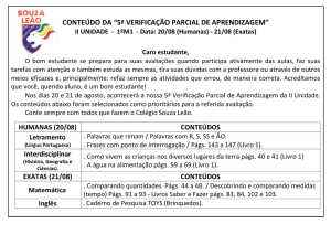 conteúdo da “5ª verificação parcial de