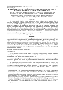 Avaliação Genética de Indivíduos de Erva-Mate