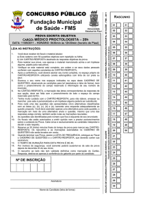 Prova - MEDICO PROCTOLOGISTA