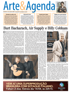 Burt Bacharach, Air Supply e Billy Cobham