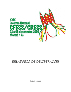 Relatório CFESS CRESS-2000