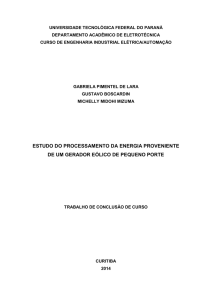 estudo do processamento da energia proveniente de um