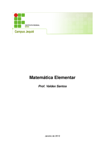 Matemática Elementar - Matemática IFBA