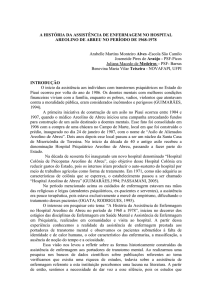 A HISTÓRIA DA ASSISTÊNCIA DE ENFERMAGEM
