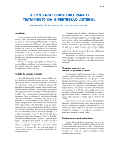 II Consenso Brasileiro Para o Tratamento da Hipertensão Arterial