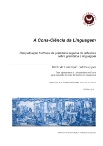 A Cons-Ciência da Linguagem