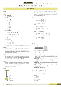 Exercícios Física D – Semi-Extensivo – V. 3