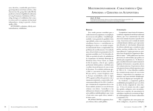 MULTIDISCIPLINARIDADE: CARACTERÍSTICA QUE APROXIMA A