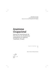 Anamnese ocupacional : manual de preenchimento da Ficha