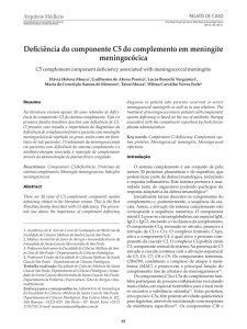 Deficiência do componente C5 do complemento em meningite