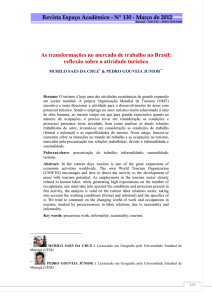 As transformações no mercado de trabalho no Brasil: reflexão sobre