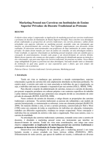 Marketing Pessoal nas Carreiras em Instituições de Ensino