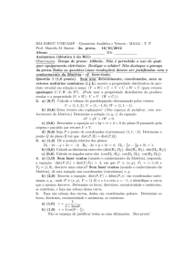 DM–IMECC–UNICAMP – Geometria Analıtica e Vetores - MA141