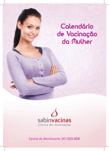 Calendário de vacinação da mulher