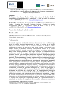 Seminario: “Pueblos Indígenas y comunidades