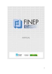Manual do Finep 30 Dias