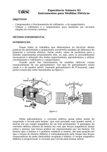 Experiência Número 03 Instrumentos para Medidas Elétricas