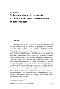 As tecnologias de informação e comunicação como instrumentos de