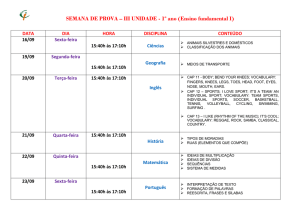 semana de prova fundamental i