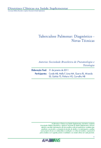 Tuberculose Pulmonar: Diagnóstico – Novas