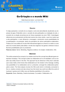 Co-Criação e o mundo Wiki