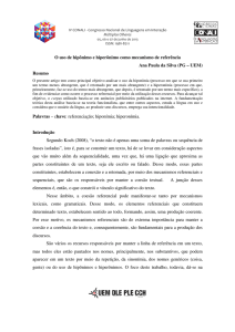 O uso de hipônimo e hiperônimo como mecanismo de