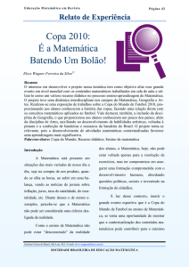 Copa 2010: É a Matemática Batendo Um Bolão!