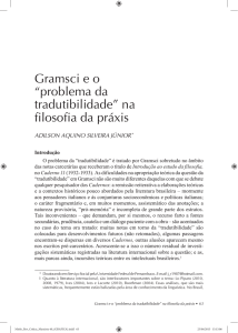 Gramsci e o “problema da tradutibilidade” na filosofia da práxis