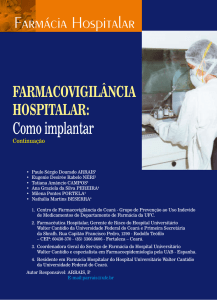Farmácia Hospitalar - Conselho Federal de Farmácia