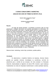 o senso comum sobre o marketing: análise dos usos do